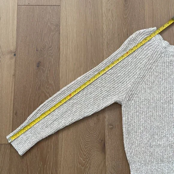 Free People Sweater Women Large Electric City Pullover Knit White Beige OB560520 - Picture 9 of 13